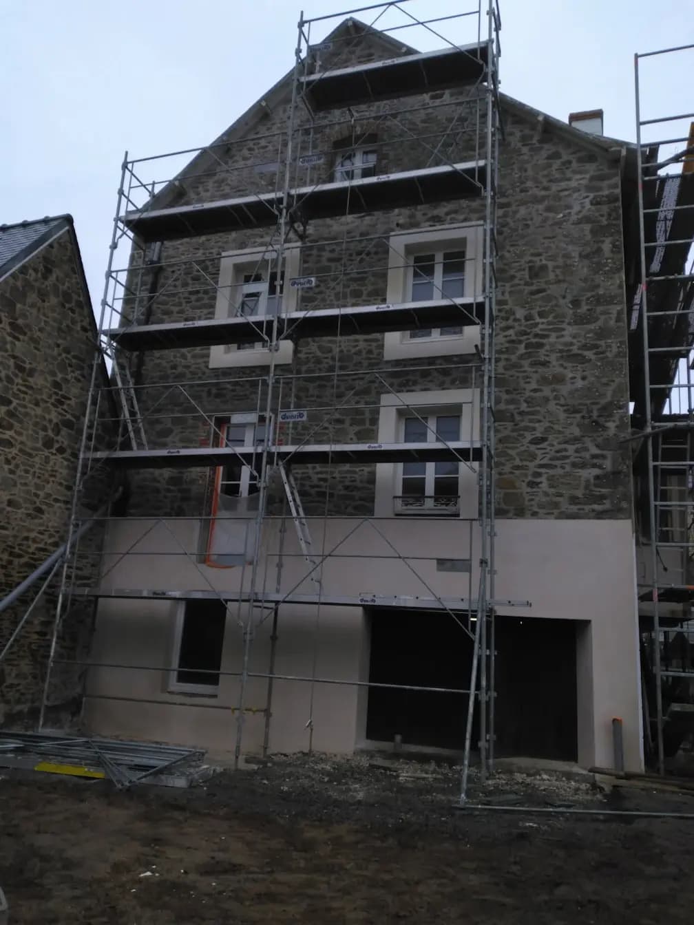 Façade arrière de la villa cancalaise avant rénovation